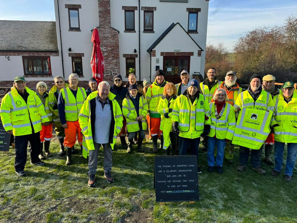 Friends of the Cromford Canal work party 2025
